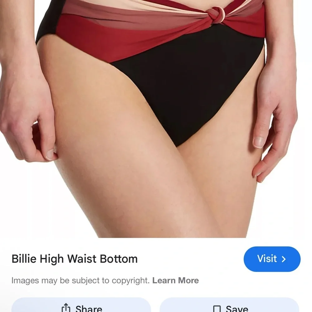 Robin Piccone Billie High Waist Bikini Bottoms Size XS NEW - Picture 2 of 8